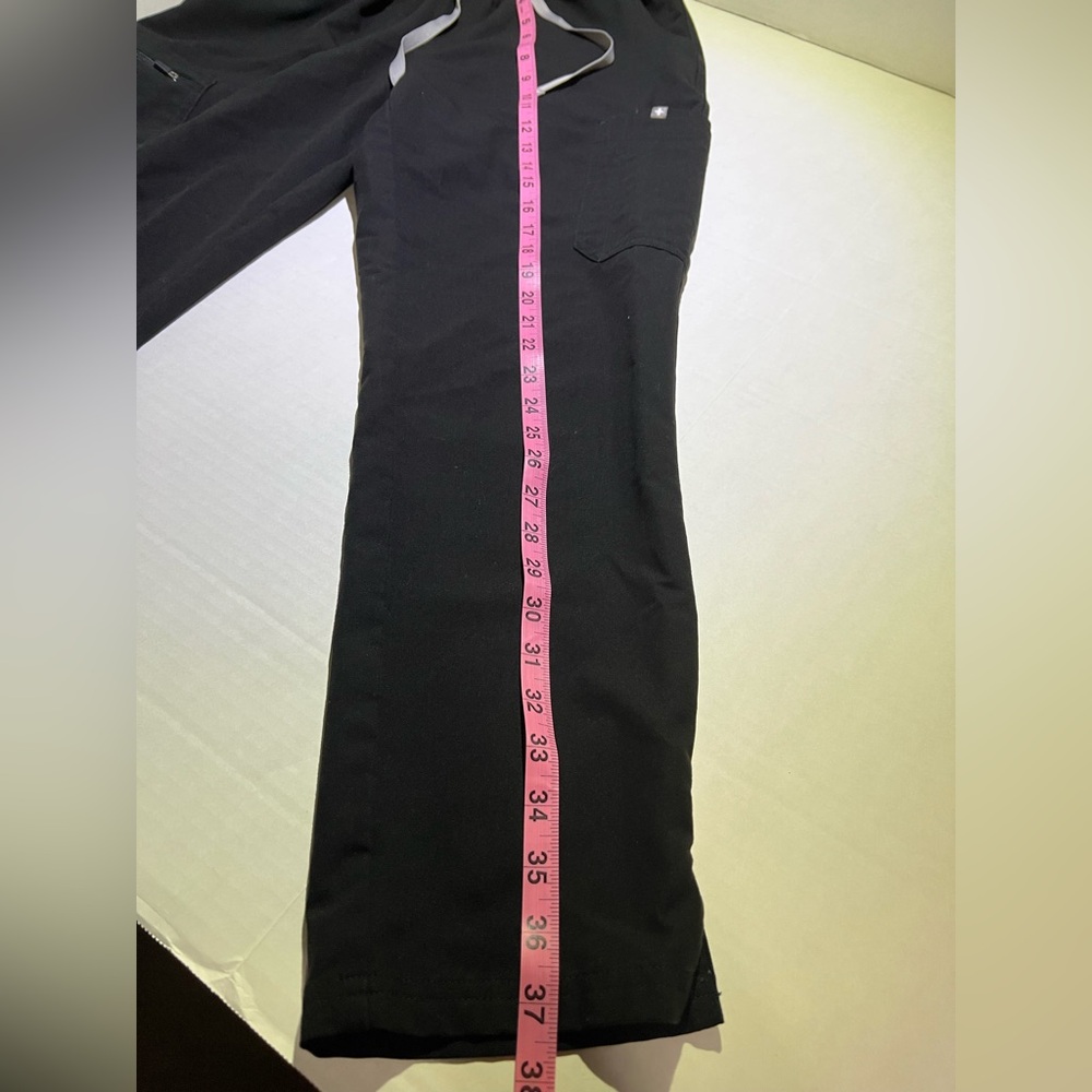 FIGS Black Technical Scrub Pants M/P Yola High Waisted Stretch Pockets - Picture 4 of 7